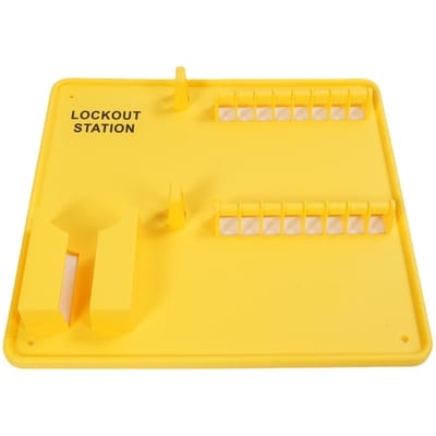 Lockout Tagout Station Voldoende Opbergruimte Wandmontage PC Hittebestendig Industriële Veiligheidsslot LOTO Bord