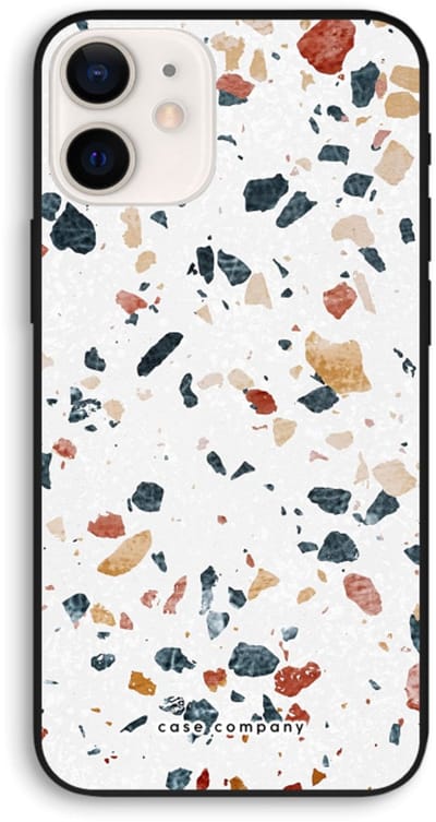 Case Company® - Hoesje geschikt voor iPhone 12 Pro hoesje - Terrazzo N°4 - Biologisch Afbreekbaar Telefoonhoesje - Bescherming alle Kanten en Schermrand