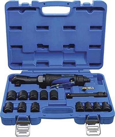 Lucht ratelsleutelset 1/2" met 12-dlg. accessoires en krachtige koppel tot 102 Nm