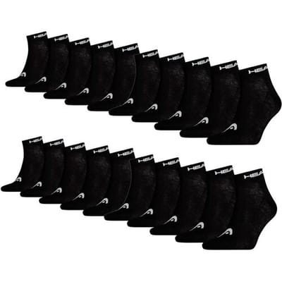Head Quarter sokken 20-pack Zwart-35/38