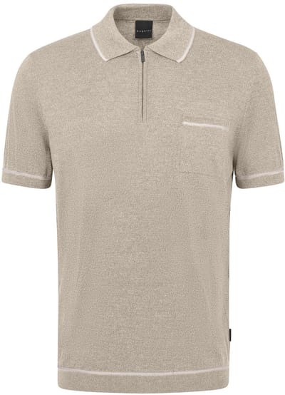 Bugatti poloshirt korte mouw beige