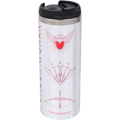 Wonder Woman Woman Of Power Stainless Steel Thermo Travel Mug - Metallic Finish