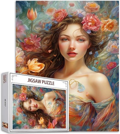 1000-Delige Puzzel voor Volwassenen met Bloemenontwerp - Perfecte Stukken voor Familieplezier