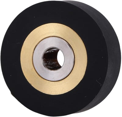 Dailygoods- Aandrukrol - Gesinterde Bronzen Lagerdrukrol - Knijprol - Rubber - Zuur/ozonbestendig - Diameter 5G7/17/25,9 x 8,9 mm