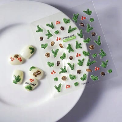 Frezarkowo Serie - 3D Nagelstickers - Zelfklevend - Wytłaczane - Vakantie Thema