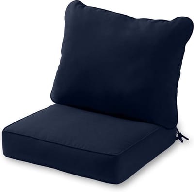 Buitencushionset 2-delig met Tropische Bloemen - Perfect voor Diepe Stoelen