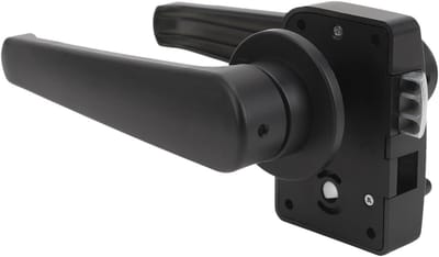 Toilet Deurgrendel Mat Zwart Handvat Slot Privacy voor Badkamer in Campers en Trailers