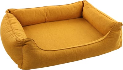 Mand Ziva rechthoekig + ritssluiting okergeel 100 x 80 x 25 cm