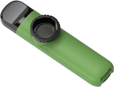 Draagbare Kazoo - Zoem Instrument - Muziek Maken - 8 Extra Membranen - 17cm - Groen