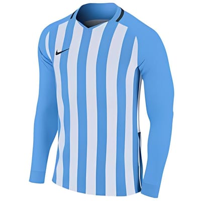Nike T-shirt met streepjesprint, ronde hals, lange mouwen, pullover, heren tops, blauw AO2455-412 L white