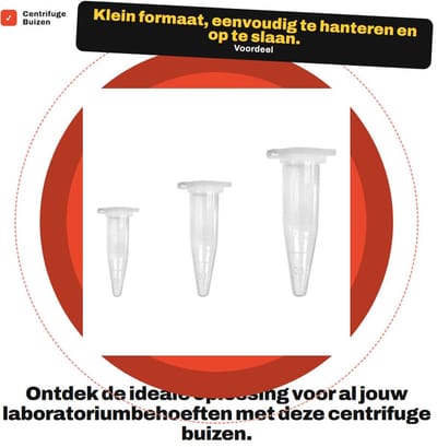 Dailygoods- Centrifugebuizen 30 stuks - Wegwerp Kunststof - 0,2 ml / 0,5 ml / 1,5 ml - Conische Bodem - Snapfit Deksels - Perfect voor Monsters - Reageerbuis