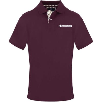 Aquascutum Herenpolo met korte mouwen (Rood)