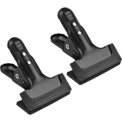 Robuuste veermetalen clip fotografie achtergrondklemmen achtergrondondersteuningshouder met rubber 2pcs