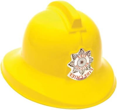 Brandweerman Helm - Brandweerhoed Kostuum - Verkleedfeestjes - Levendig Geel Design - One Size - Geel