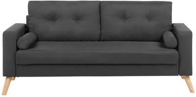 KALMAR - Tweezitsbank - Donkergrijs - Polyester