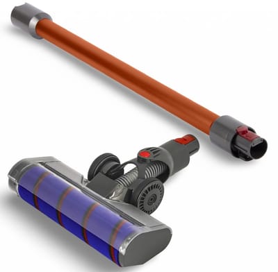 DEGG® - 2-Delige stofzuiger set - Geschikt voor Dyson - Stofzuigermond + Steel (oranje/koper) - Passend op: V11, V15, V7, V8 en V10