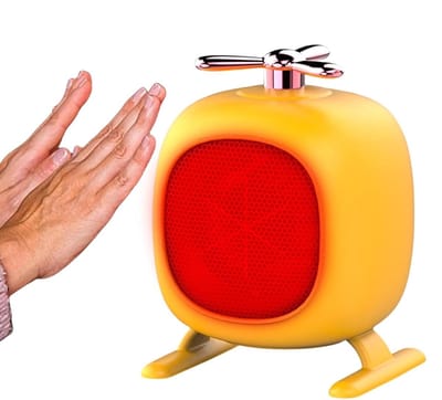 Persoonlijke radiator - Kleine verwarming - Kantoor verwarmen - Stille werking - 17.6 cm hoog - Wit