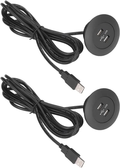 Inbouw USB Laadpunt voor Bank of Tafel - Dubbele Oplaadpoort