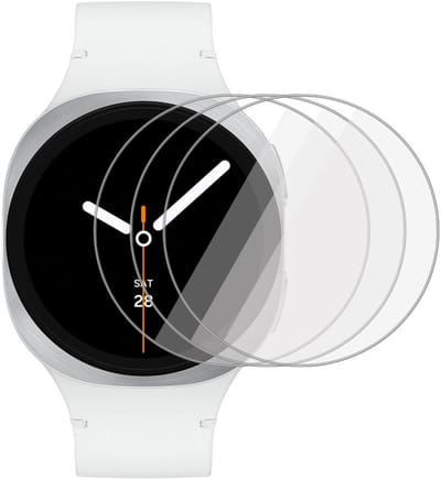 3x Screenprotector geschikt voor Samsung Galaxy Watch 8 40mm - Folie Screen Protector