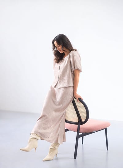 YEST Irma Tops - Light Taupe - maat 36
