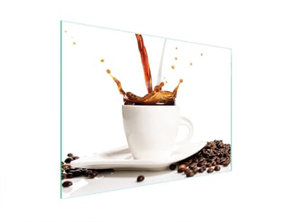 TMK ArtDeko - Snijplank - 40x30 - Koffiemotief - Gehard Glas - Anti-slip