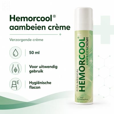 Hemorcool® – Aambeien Crème – Verzacht bij jeuk, pijn & bloedingen – Medisch hulpmiddel met koper & zink – Zonder parfum of alcohol – Veilig bij zwangerschap & borstvoeding – 50 ml