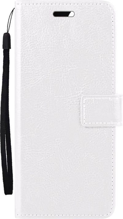 Hoesje Met Pasjeshouder - Geschikt voor Samsung Galaxy A35 - Luxe Bookcase Portemonee - Flip Case - Kunstleer Book Case - Flipcase - Book Cover - Walletcase - Portemonneehoes - Wit