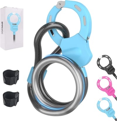 Draagbaar e-scooterslot met hoge veiligheid - 50 cm kabelslot voor fietsen, scooters en motoren