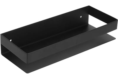 Dailygoods- Badkamerplank 30 Cm - Roestvrij Staal - Mat Zwart - Badkamerrek - Opslag Organizer - Ruimtebesparing