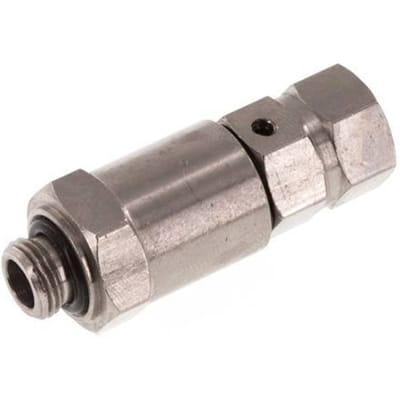G 1/8'' M/F Vernikkeld Messing Draaidoorvoer 10 Bar - High speed - FL2S-MF-BNN-018G-QV