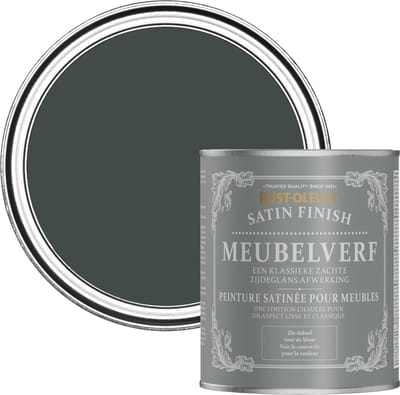 Rust-Oleum Zwart Meubelverf Zijdeglans - Avonddiner 750ml