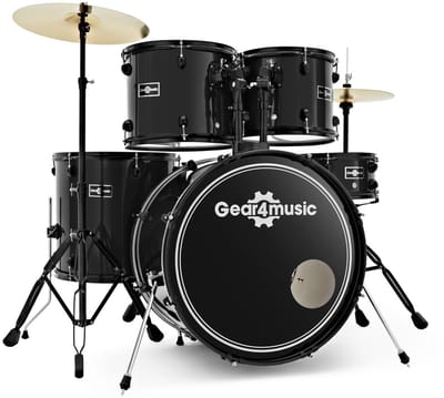 BDK-1 Fullsize Beginnersdrumstel van Gear4music, Zwart