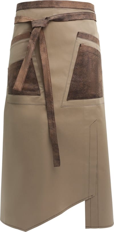 Pavelinni | Kopenhagen | Lange Horeca Schort | Keuken/kookschort | Horeca sloof | Beige