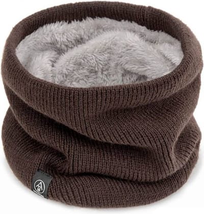 Nivard Nekwarmer - Dames - Fleece - Motor - Bandana - Masker - Colsjaal - Sjaal - Gewatteerd - Skiën - Warm - Herfst - Koffie