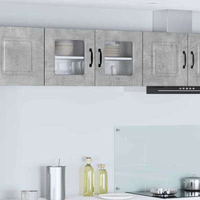vidaXL - Vaatwasserpaneel - Kalmar - Beton - Grijs - 80 - x - 31 - x - 40 - cm