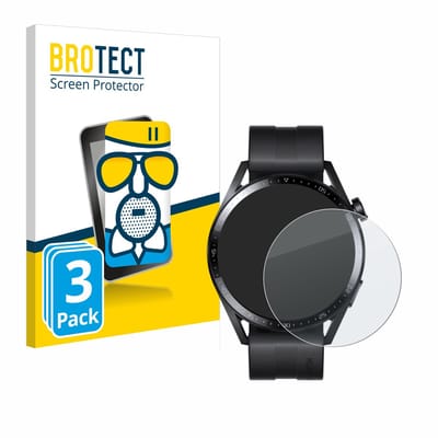 BROTECT - Screenprotector voor Huawei Watch GT 3 (46 mm) - Folie Beschermfolie Beschermglas matte 3 Stuks
