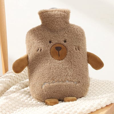 Dailygoods - Warmwaterkruik met Hoes - Lekvrije Babykruik voor Warm en Koud Kompres