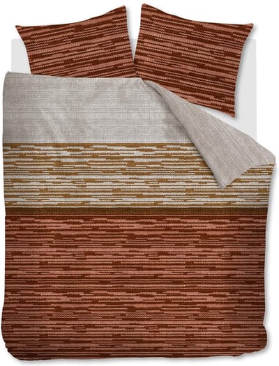 Beddinghouse Fardau dekbedovertrek - Lits-Jumeaux - 240x200/220 - Steenrood