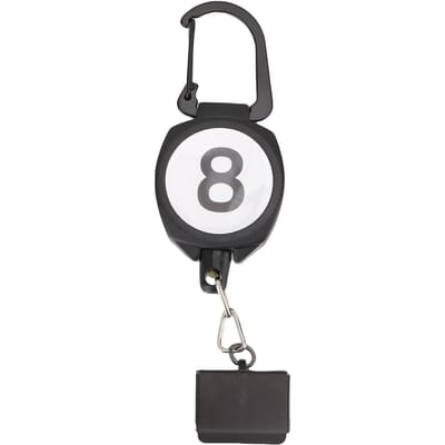 Porte-craie de billard ABS Portable Porte-craie de piscine avec boucle à cordon rétractable pour accessoire de billard Square