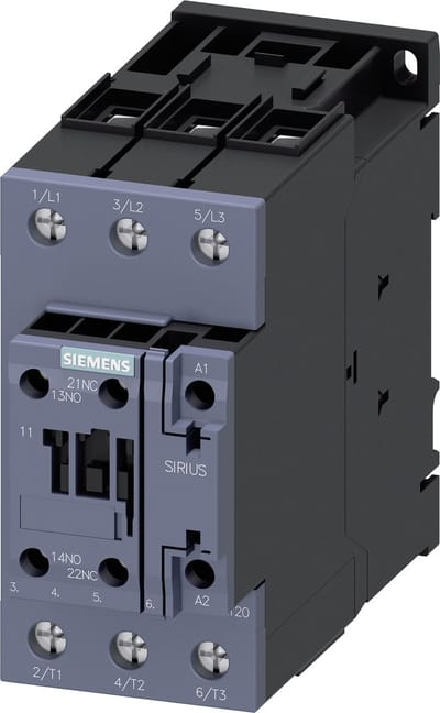 Siemens 3RT2037-1AL20 Contactor 3x NO 30 kW 690 V/AC Met hulpcontact Geschikt voor merk (relais): Siemens 1 stuk(s)