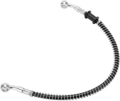 Motorremleiding - Universele buis - Remmen verbeteren - Roestvrijstalen binnenlaag - 40 cm - Zwart