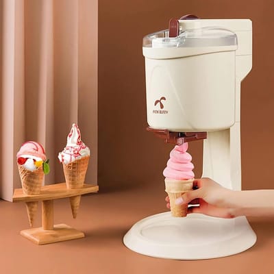 Elektrische Ijsmachine - Softijsmachine Thuis - Zelf Zoete Tijd - Eenvoudige Bediening - 28.6cm Breed