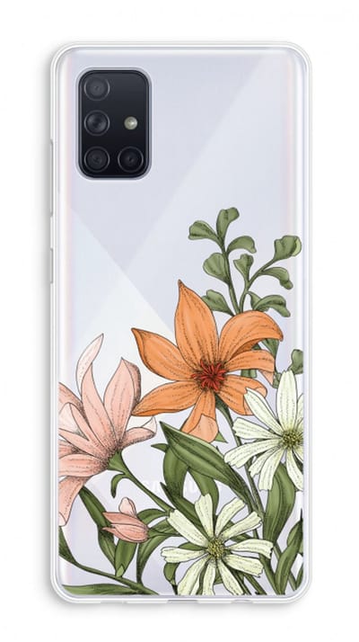 Case Company® - Hoesje geschikt voor Samsung Galaxy A71 hoesje - Floral bouquet - Soft Cover Telefoonhoesje - Bescherming aan alle Kanten en Schermrand