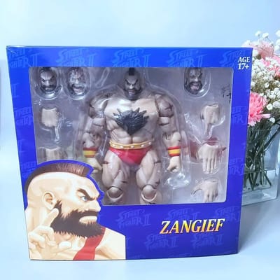 Street Fighter Zangief Gearticuleerd Actiefiguur Verzamelmodel Speelgoed 22cm no box gray