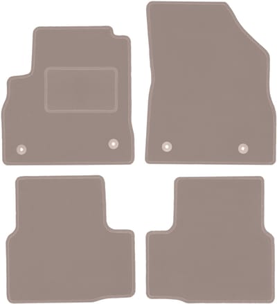 Beige veloursmatten voor: Opel Astra K sedan, hatchback, stationwagen (2015-)