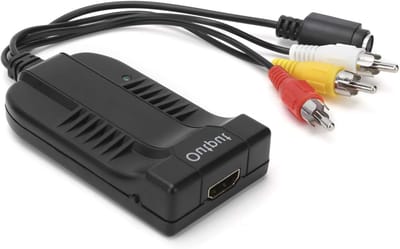 S-Video naar HDMI Converter met 3 Composite Adapters voor 1080P, Geschikt voor HDTV, DVD en VCR Verbinding