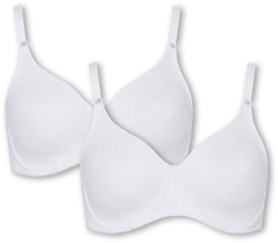 Bügel-BH Rock'n'Roll W (2-er Pack) Gemaakt van 100% katoen, comfortabel, vormgevend, niet gevoerd en zonder cups