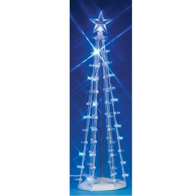 Lemax - '9 Lighted Silhouette Tree (Blue) L' - Verlicht figuur - Exclusief adapter