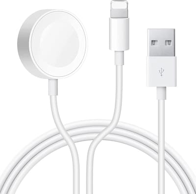 Watch Oplader - Draadloos Opladekabel Magnetic 2 in 1 iWatch oplaadkabel Compatibel with Geschikt voor Watch Series 7/6/SE/5/4/3/2/1 & Geschikt voor iPhone Kabel 14/14 Pro Max / 13/ 13 Pro Max