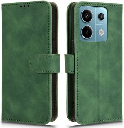 Coverup Hoesje - Geschikt voor Xiaomi Redmi Note 13 Pro 5G / Poco X6 Hoesje - Coverup Book Case - Groen